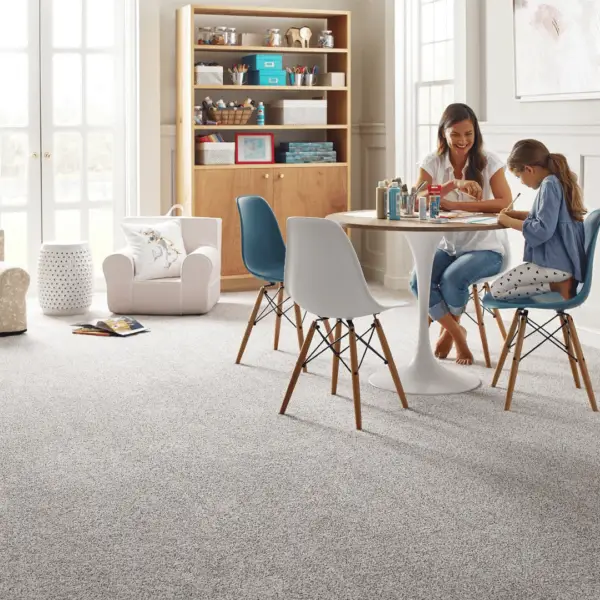 Premium soft patterned carpet detail