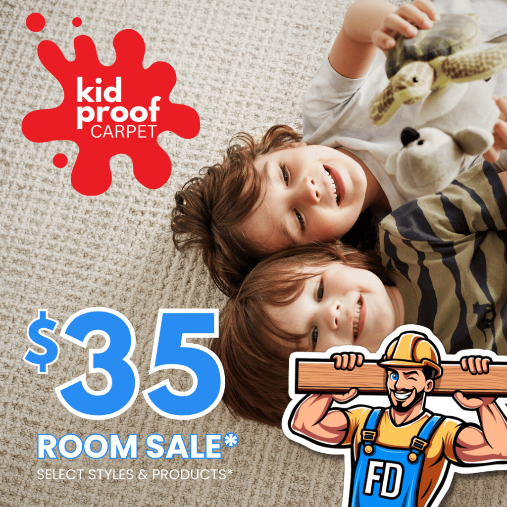 Floor Daddy $35 Room Sale Special Offer with Carpet Flooring