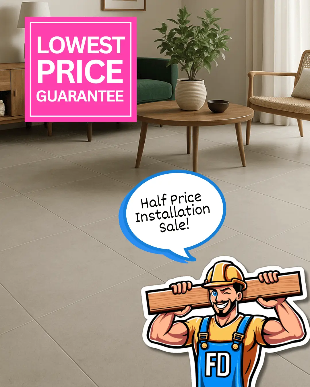 Large Format Tile Flooring