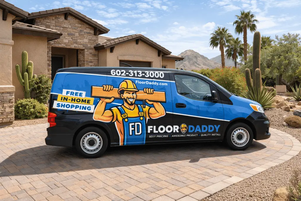 floor daddy showroom van