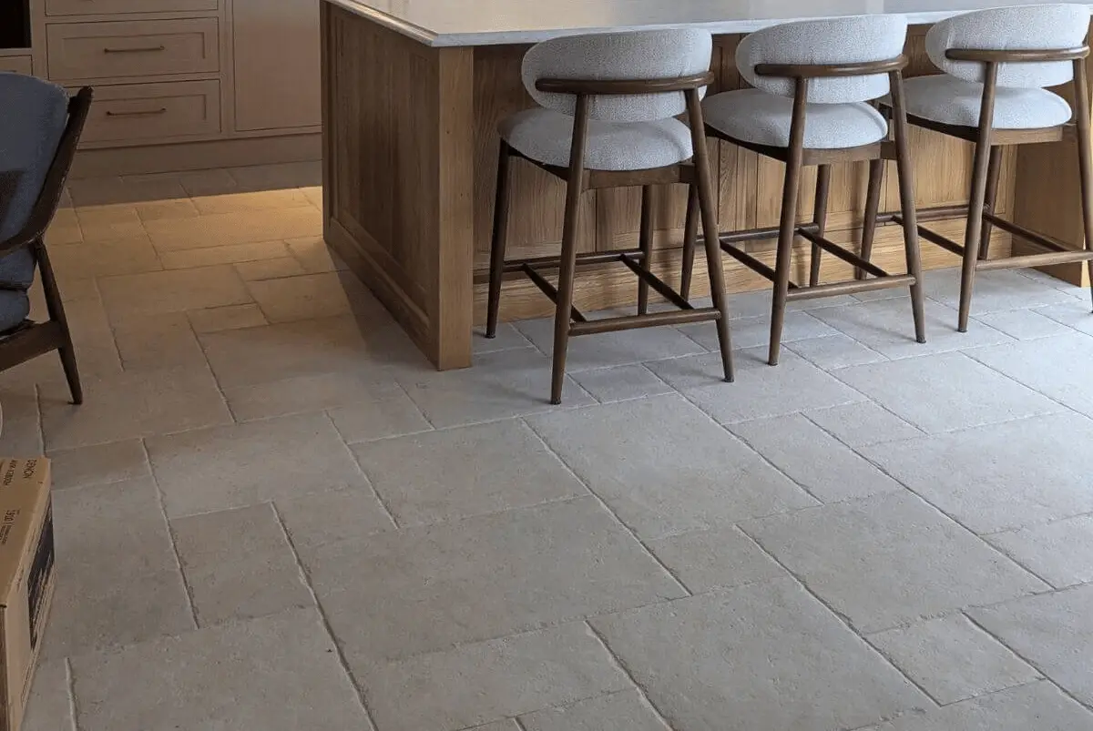 Finished tile flooring in a Phoenix metro kitchen