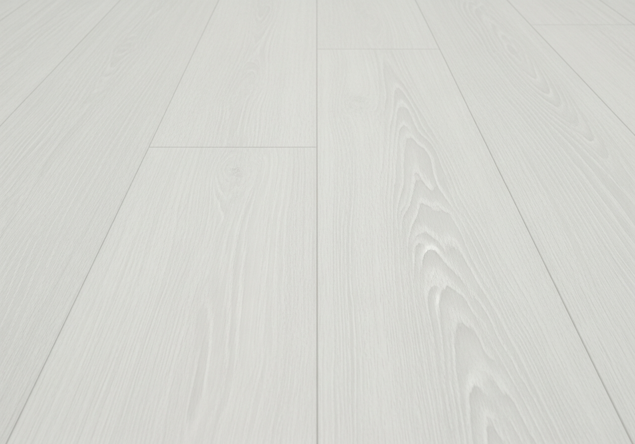 Whitewashed vinyl plank flooring