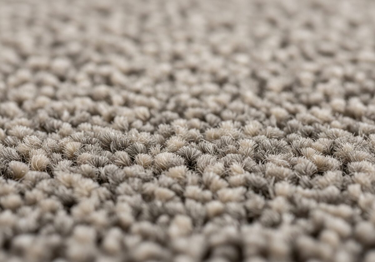Carpet fiber close-up