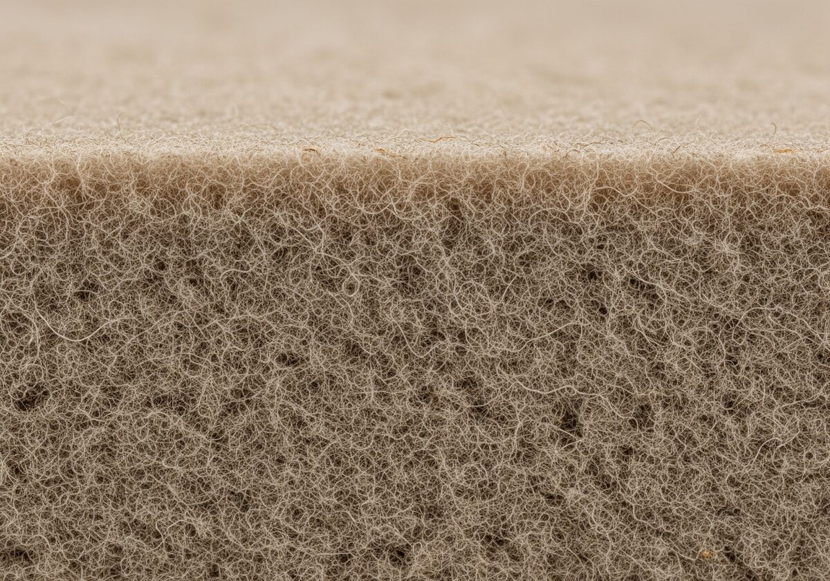 Fiber felt padding texture