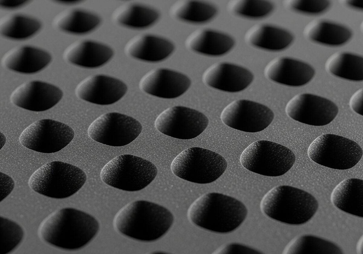 Rubber waffle padding texture
