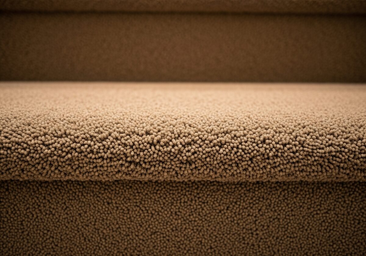 Durable nylon carpet on stairs