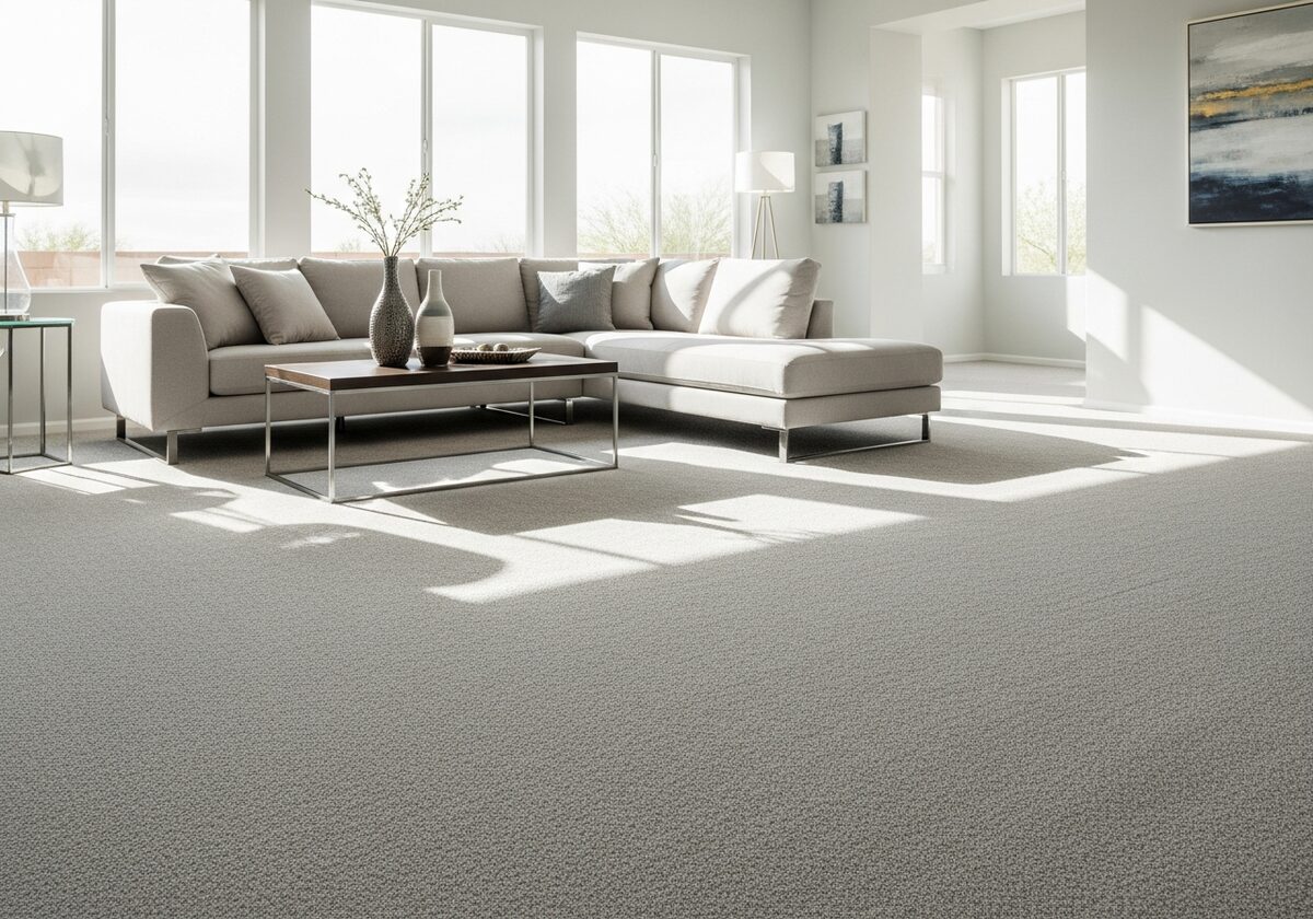 Living room with carpet