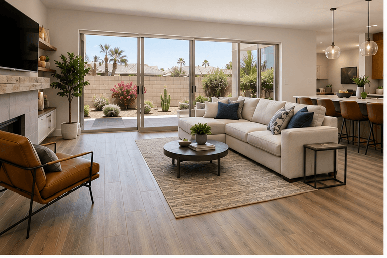 Modern Arizona home with updated flooring