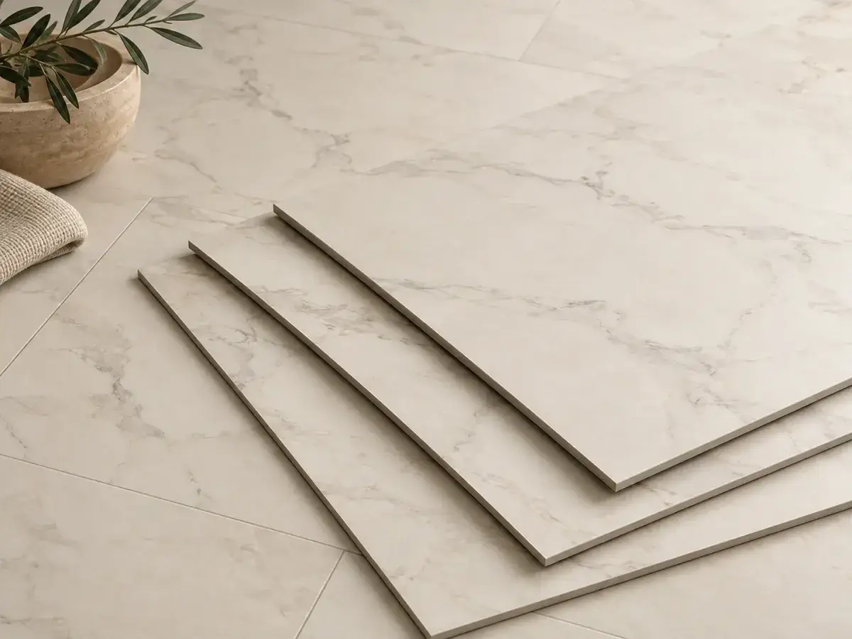 Luxury vinyl tile sample illustration