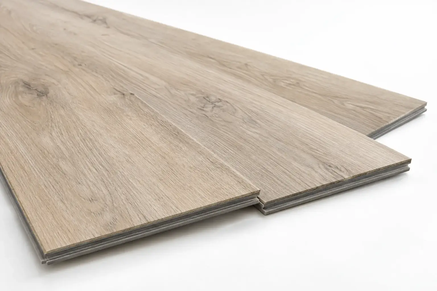 Premium wide-plank luxury vinyl plank sample close up